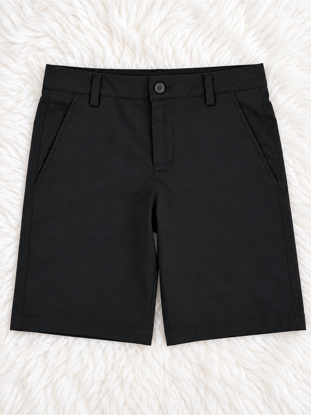 Under Armour Youth Medium Black Dress Shorts Lightweight Adjustable Waist